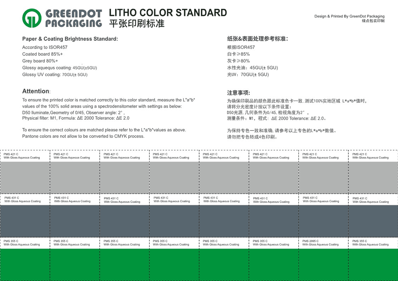 Custom Packaging Solutions - color swatch brand management