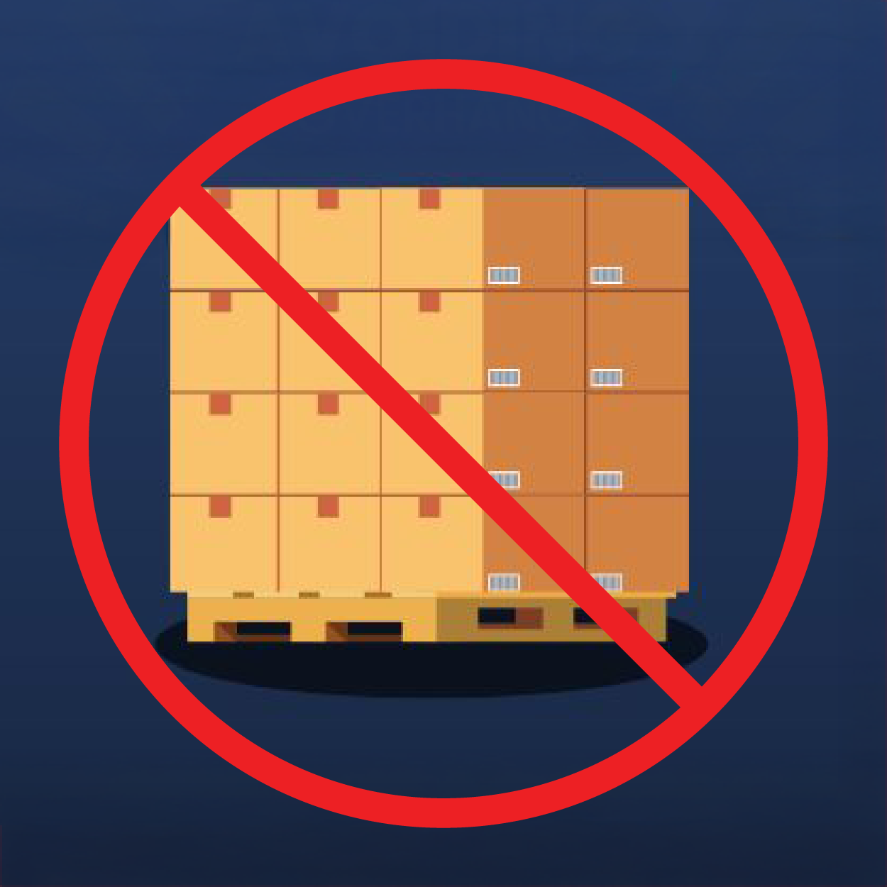 no pallet overhang - costco packaging requirements