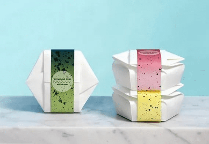 Eco-friendly packaging design - origami instant noodle bowl