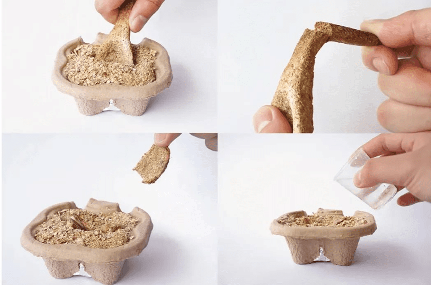 Eco-friendly packaging design - peanut shell seed spoon 3