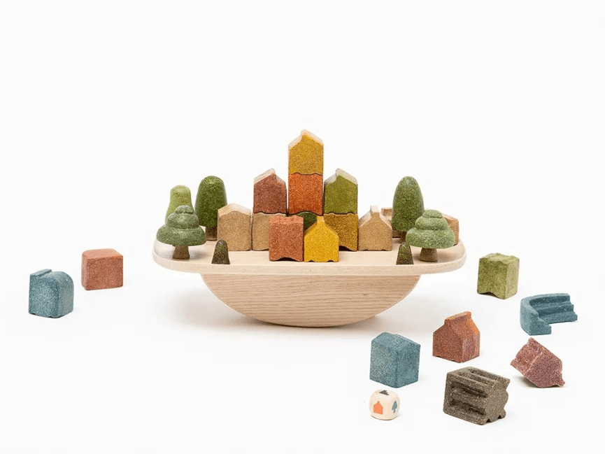 rice husk toy village