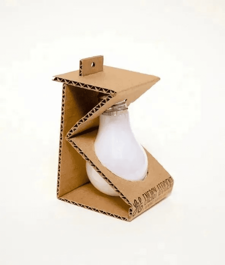 cardboard bulb holder