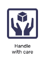international packaging symbols - handle with care