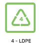 Plastics Recycling Codes - 4 LDPE