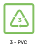 Plastics Recycling Codes - 3 PVC
