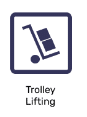 international packaging symbols - trolley lift