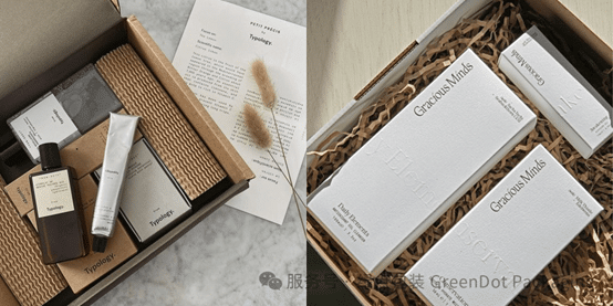 Unboxing experience - choosing materials